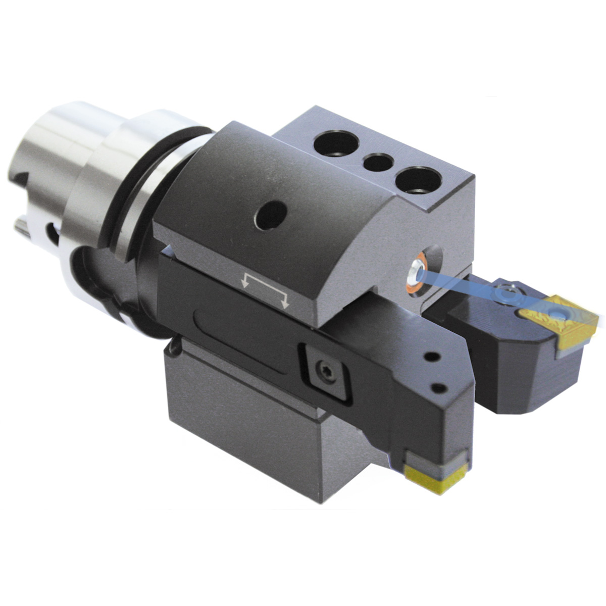 Drehhalter 2-fach HSK 63-25-100 mit IK
