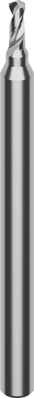 VHM-Micro-Spiralbohrer 3xD
